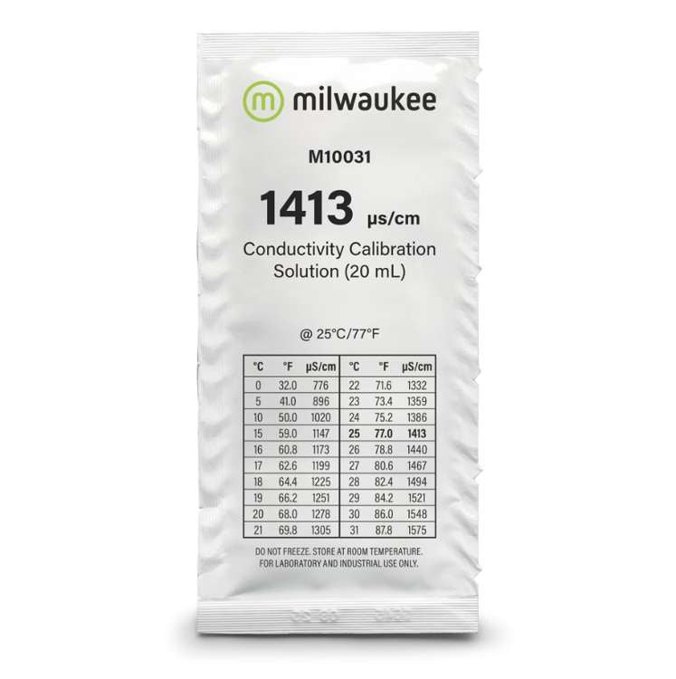Calibration fluid EC 1413 μS/cm 20ml Milwaukee