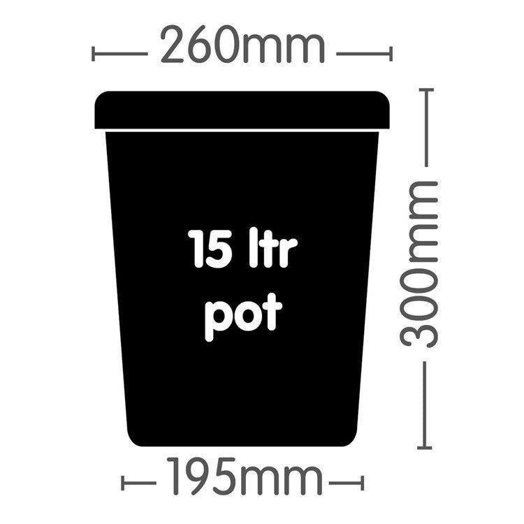 Square pot 15L Autopot AP210/SQ/BLACK