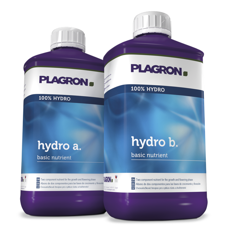Plagron Hydro A & B 1L - Grow & Bloom Plant Nutrients for Hydroponics