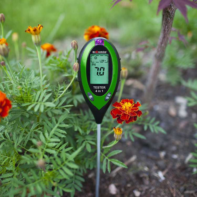 Biogarden - Electronic substrate tester 4in1 soil pH meter