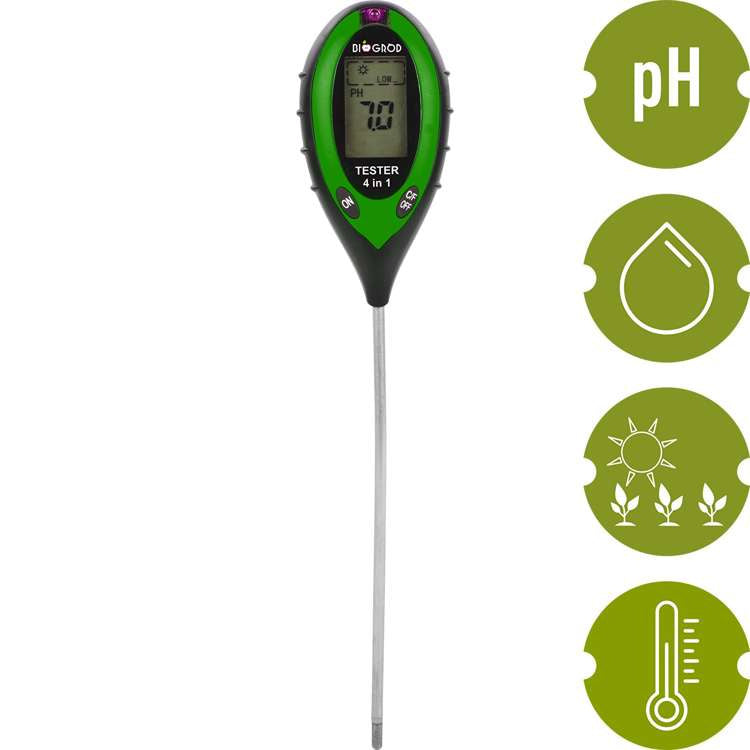 Biogarden - Electronic substrate tester 4in1 soil pH meter
