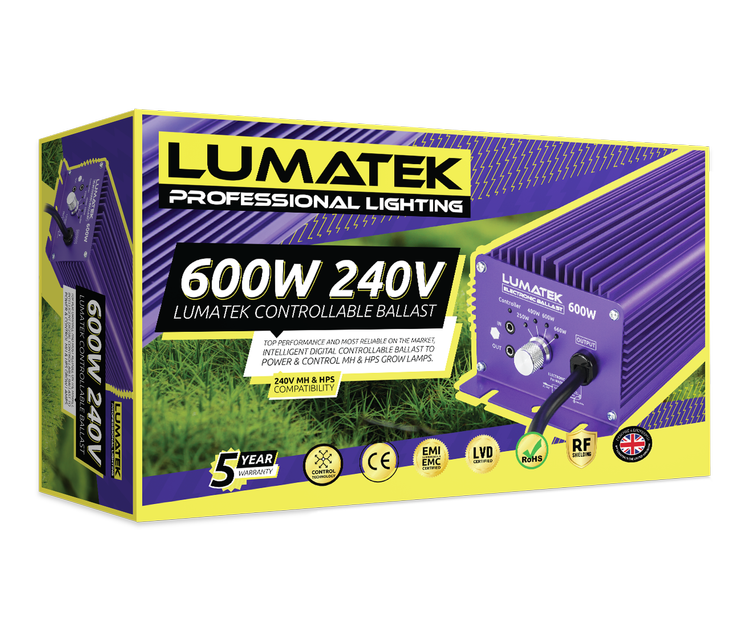 Zasilacz elektroniczny Lumatek 600W Dimmable HPS Ballast DIMM-4 230V