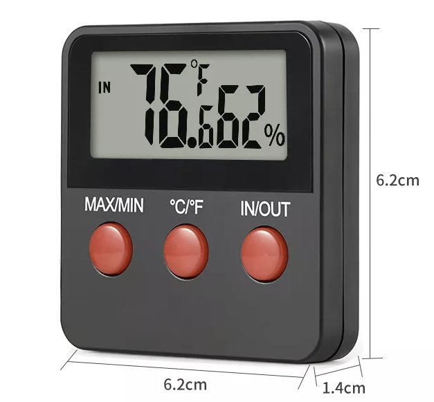 Weather station IN/OUT electronic thermometer & hygrometer with 2 sensors