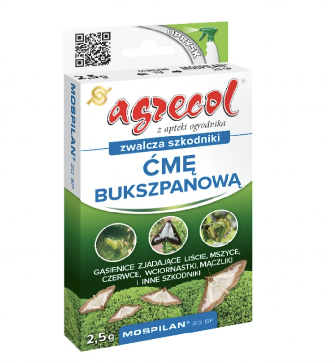 AGRECOL Mospilan 20SP 2.5g - fights, boxwood moth, caterpillars, aphids, thrips, shield scales