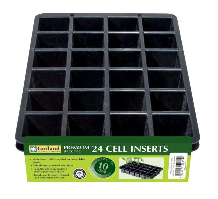 Garland Premium 24 Cell Inserts (Pack of 2) 36,5cm x 22 x 6cm