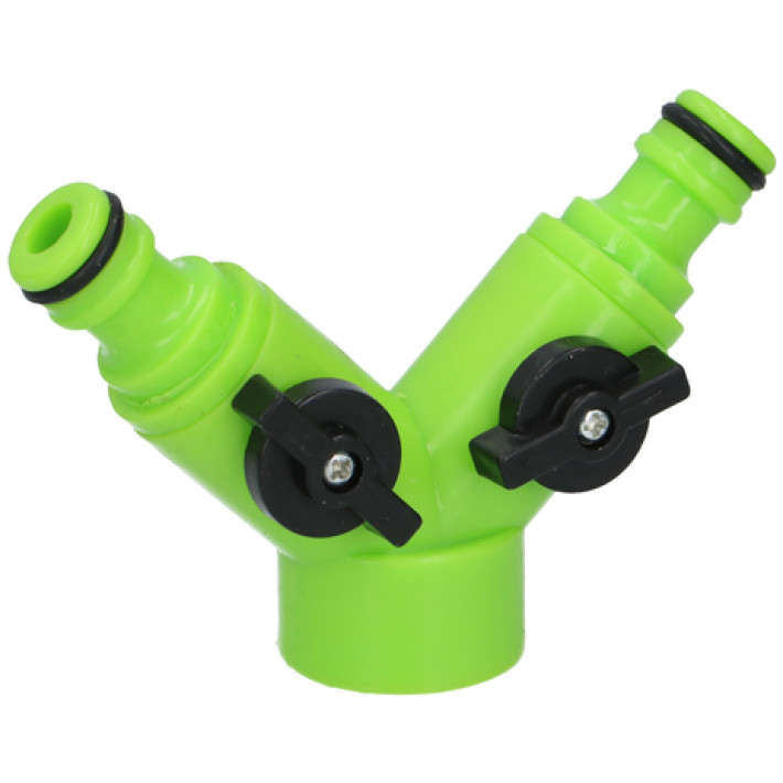 Kinzo Garden - 2way tap splitter connector for 3/4” and 1”