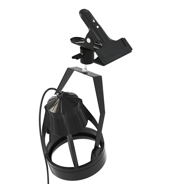VERTICANA® Clip Holder | BLACK | Clip mount with 2m cable