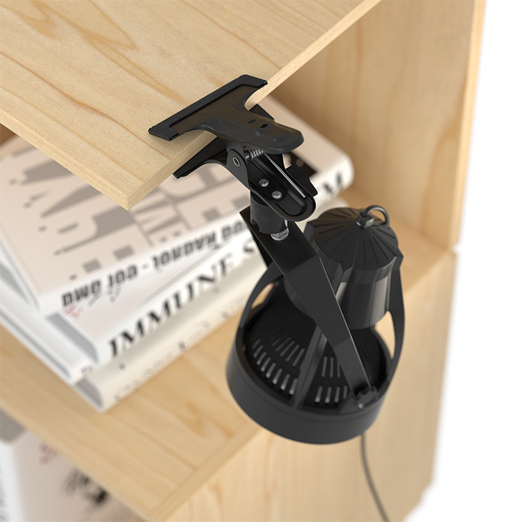 VERTICANA® Clip Holder | BLACK | Clip mount with 2m cable