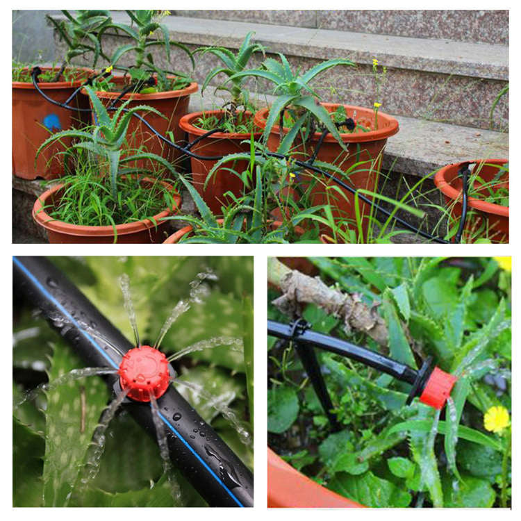 Complete irrigation kit - 10m pipe + 10 drippers