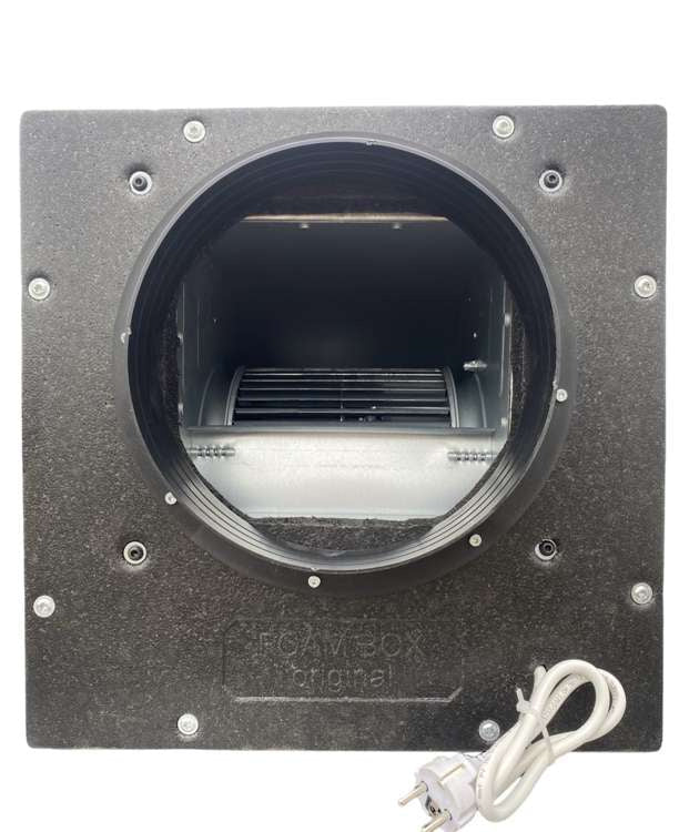 AirFan FoamBox - radial silenced fan 2x250mm 2000m3/h