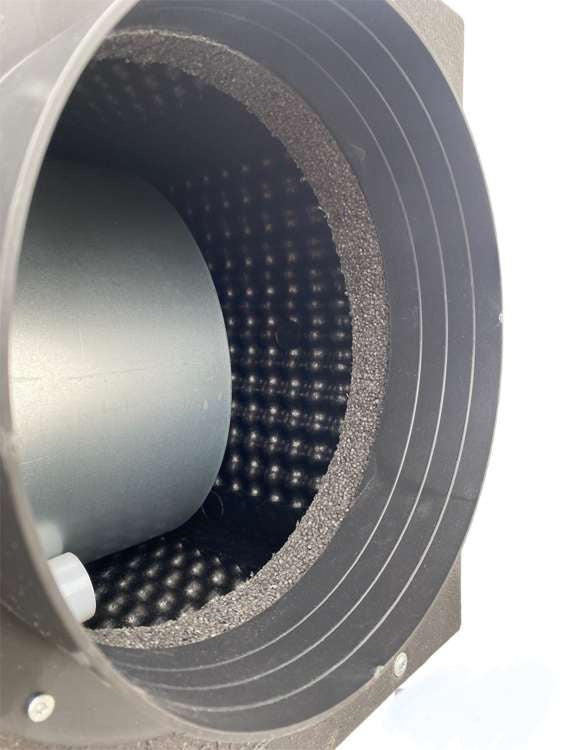AirFan FoamBox - radial silenced fan IN 2x 250mm / OUT 1x 315MM 4250m3/h