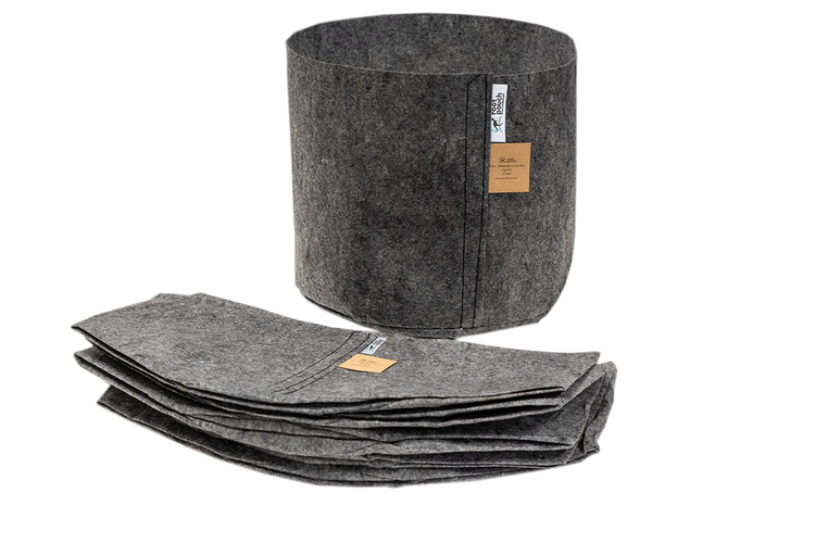 Growbag Root Pouch charcoal fabric pot 28x26cm 16L grey