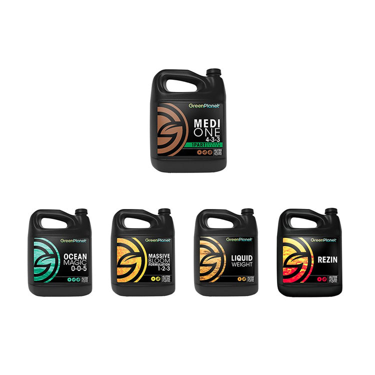 Green Planet 1part GP1 Medi One Kit - grow to bloom complete nutrient kit