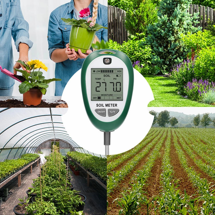 Bioogród - Electronic substrate tester 4 in 1 soil pH meter (H, humidity, temperature and light)