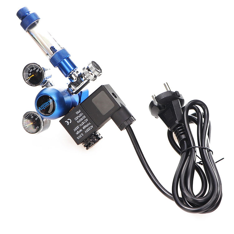 Aquario Blue Professional co2 bottle reducer with solenoid valve