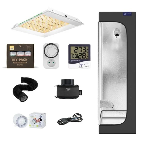 Growbox set Galaxyfarm Luna Lite 40x40x130cm + LED Hydro TS600