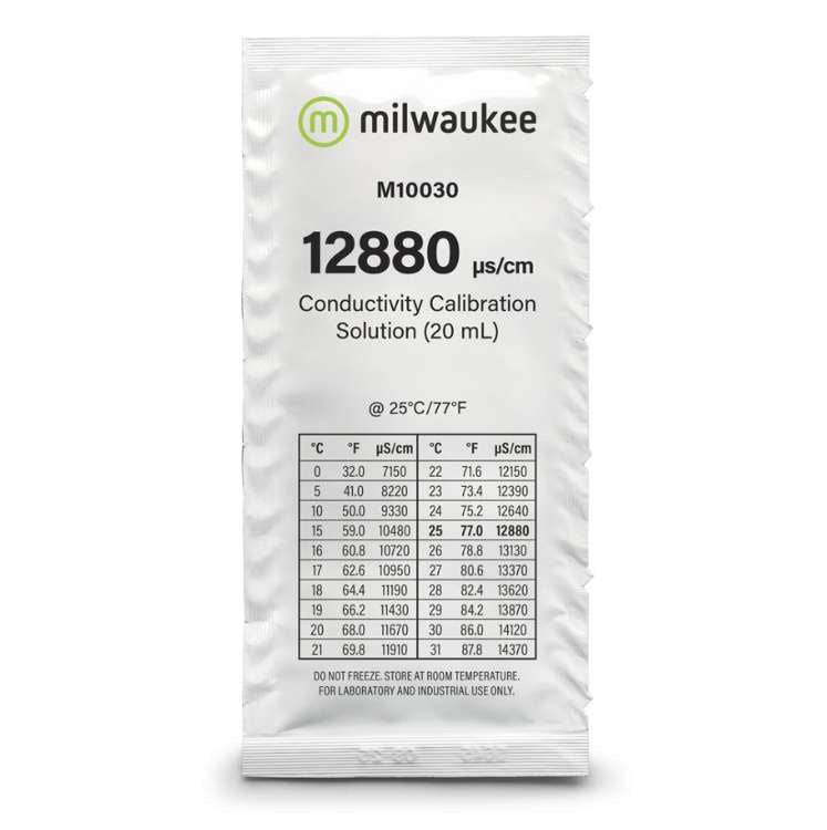 Calibration fluid EC 12880 μS/cm 20ml Milwaukee