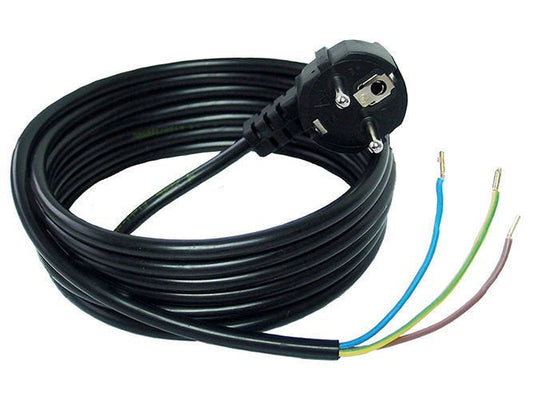3-wire power cord 3m black 3x1,5mm2