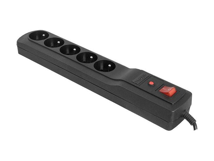 ARC Power strip 5-socket extension cable with 1.5m switch and fuse