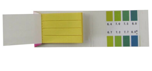 PH tester range 6.4-8.0 - litmus test papers 80 tests