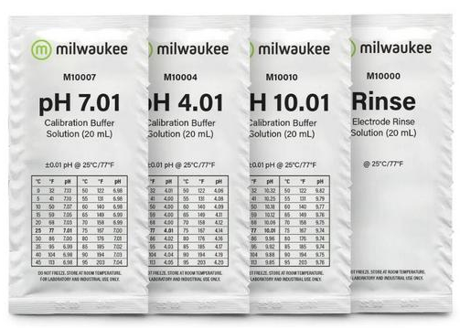 Milwaukee FRESH-START electrode cleaning and calibration fluid kit (25x 20ml)