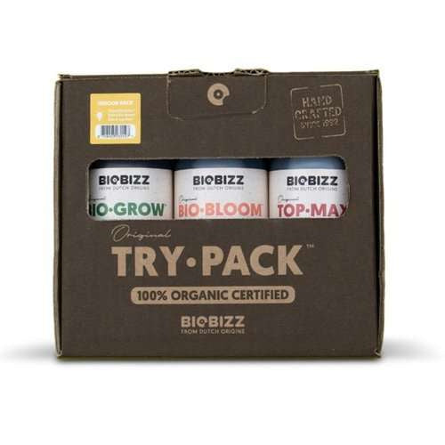 Biobizz TRY-PACK INDOOR 3x250ml Fertilizer and Booster Kit | trypack for 1-4 plants