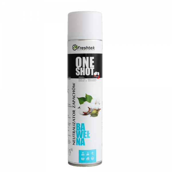 Freshtek ONE SHOT Cotton Spray 600ml - odour neutralizer