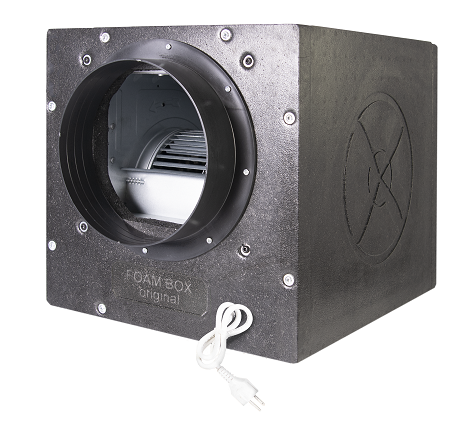 AirFan FoamBox - radial silenced fan 2x250mm 2500m3/h