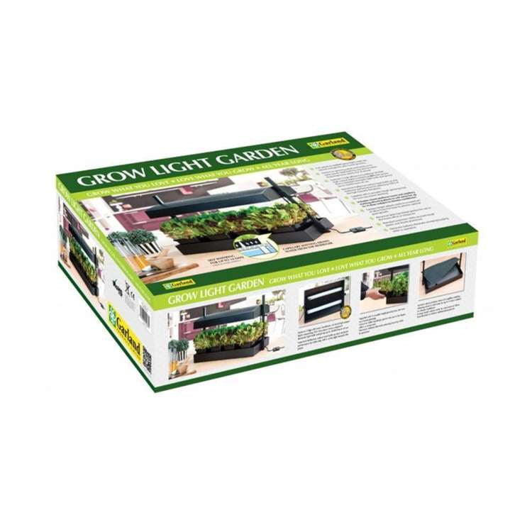 Garland Grow Light Garden Black 32W - set for growing herbs 62x40x47cm