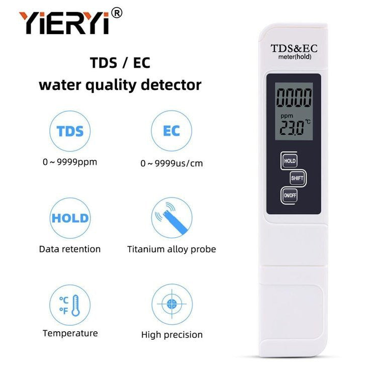 Miernik TDS/EC/Temp. - measurement of fertilizer concentration in water